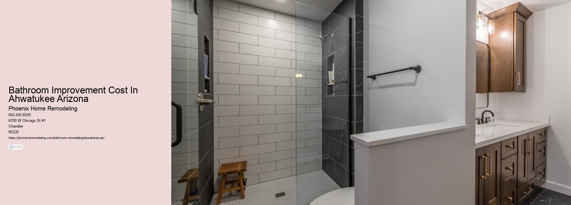 Bathroom Improvement Cost In Ahwatukee Arizona